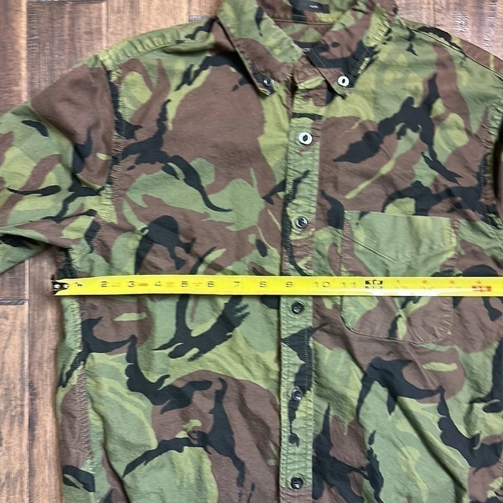 J. Crew Mens Camo Slim Fit Button Down Long Sleeve Shirt Size S